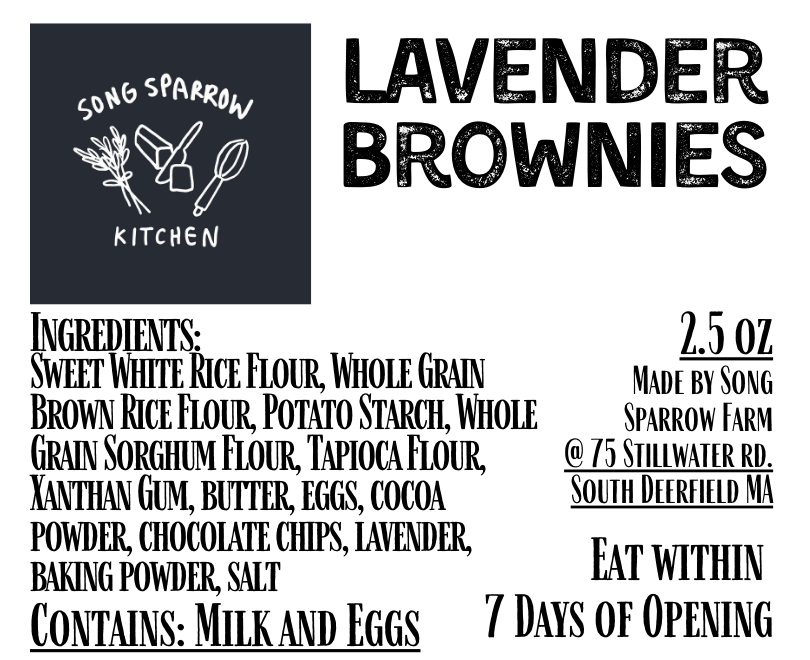 Lavender Brownie Bites